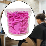 Maxbell 30 Pieces Clips Hairdresser Salon Styling Tools Hair Curler Claw Clamps Pink L