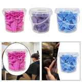 Maxbell 30 Pieces Clips Hairdresser Salon Styling Tools Hair Curler Claw Clamps Pink L