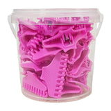 Maxbell 30 Pieces Clips Hairdresser Salon Styling Tools Hair Curler Claw Clamps Pink L
