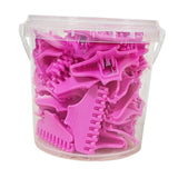 Maxbell 30 Pieces Clips Hairdresser Salon Styling Tools Hair Curler Claw Clamps Pink L