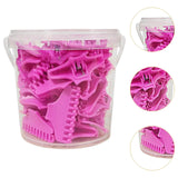 Maxbell 30 Pieces Clips Hairdresser Salon Styling Tools Hair Curler Claw Clamps Pink L