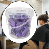 Maxbell 30 Pieces Clips Hairdresser Salon Styling Tools Hair Curler Claw Clamps M Violet