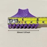 Maxbell 30 Pieces Clips Hairdresser Salon Styling Tools Hair Curler Claw Clamps M Violet