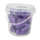Maxbell 30 Pieces Clips Hairdresser Salon Styling Tools Hair Curler Claw Clamps M Violet