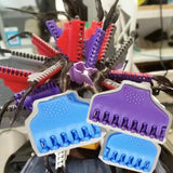 Maxbell 30 Pieces Clips Hairdresser Salon Styling Tools Hair Curler Claw Clamps M Violet