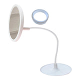 Maxbell LED Desktop Makeup Mirror Flexible Storage Mirror for Cosmetics Home Bedroom
