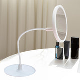 Maxbell LED Desktop Makeup Mirror Flexible Storage Mirror for Cosmetics Home Bedroom