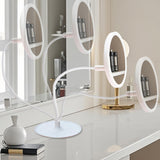 Maxbell LED Desktop Makeup Mirror Flexible Storage Mirror for Cosmetics Home Bedroom