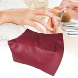 Maxbell Manicure Hand Rest Beauty Salon Nail Tool for Salon Use Desk Nail Technician red