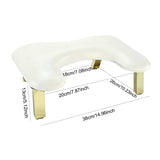 U Shape Arm Rest Comfortable Nails Cushion Hand Holder for Personal Home DIY White