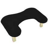 U Shape Arm Rest Comfortable Nails Cushion Hand Holder for Personal Home DIY Black