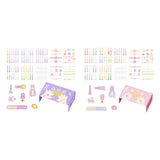 Maxbell Nail Stickers Waterproof for Little Girls Cute Self Adhesive Nail Art Decals Style A