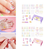 Maxbell Nail Stickers Waterproof for Little Girls Cute Self Adhesive Nail Art Decals Style A