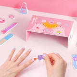 Maxbell Nail Stickers Waterproof for Little Girls Cute Self Adhesive Nail Art Decals Style A