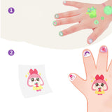 Maxbell Nail Stickers Waterproof for Little Girls Cute Self Adhesive Nail Art Decals Style A
