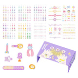 Maxbell Nail Stickers Waterproof for Little Girls Cute Self Adhesive Nail Art Decals Style A