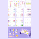 Maxbell Nail Stickers Waterproof for Little Girls Cute Self Adhesive Nail Art Decals Style A