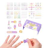 Maxbell Nail Stickers Waterproof for Little Girls Cute Self Adhesive Nail Art Decals Style A