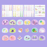 Maxbell Nail Stickers Waterproof for Little Girls Cute Self Adhesive Nail Art Decals Style A