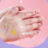 Maxbell Nail Stickers Waterproof for Little Girls Cute Self Adhesive Nail Art Decals Style B