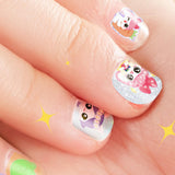 Maxbell Nail Stickers Waterproof for Little Girls Cute Self Adhesive Nail Art Decals Style B