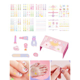 Maxbell Nail Stickers Waterproof for Little Girls Cute Self Adhesive Nail Art Decals Style B