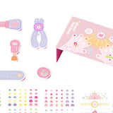 Maxbell Nail Stickers Waterproof for Little Girls Cute Self Adhesive Nail Art Decals Style B