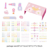 Maxbell Nail Stickers Waterproof for Little Girls Cute Self Adhesive Nail Art Decals Style B