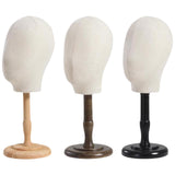 Maxbell Hat and Cap Display Stand Sturdy for Home Use Styling Salon Beginner Stylist wood base