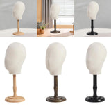 Maxbell Hat and Cap Display Stand Sturdy for Home Use Styling Salon Beginner Stylist wood base