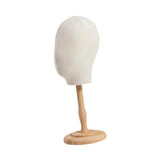 Maxbell Hat and Cap Display Stand Sturdy for Home Use Styling Salon Beginner Stylist wood base