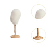 Maxbell Hat and Cap Display Stand Sturdy for Home Use Styling Salon Beginner Stylist wood base