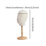 Maxbell Hat and Cap Display Stand Sturdy for Home Use Styling Salon Beginner Stylist wood base