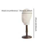 Maxbell Hat and Cap Display Stand Sturdy for Home Use Styling Salon Beginner Stylist brown base