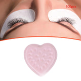 100Pcs Eyelash Extension Glue Tray Adhesive Tray for Grafting Eyelashes Home light pink