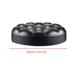 Round Chair Seat Top Stool Chair Seat Top for Meeting Room SPA Office black