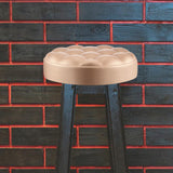 Round Chair Seat Top Stool Chair Seat Top for Meeting Room SPA Office gold