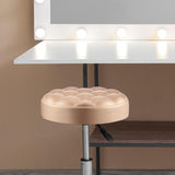 Round Chair Seat Top Stool Chair Seat Top for Meeting Room SPA Office gold