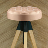 Round Chair Seat Top Stool Chair Seat Top for Meeting Room SPA Office gold