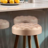 Round Chair Seat Top Stool Chair Seat Top for Meeting Room SPA Office gold