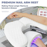 Nail Hand Pillow Detachable Nail Salon Equipment Comfortable Manicure Pillow white