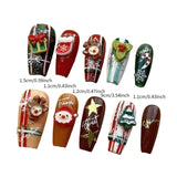 Christmas False Nails Full Cover Festival Holiday Nails Cute for Girls Women S