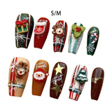 Christmas False Nails Full Cover Festival Holiday Nails Cute for Girls Women S