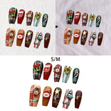 Christmas False Nails Full Cover Festival Holiday Nails Cute for Girls Women S