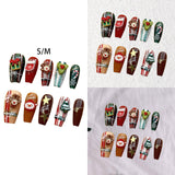 Christmas False Nails Full Cover Festival Holiday Nails Cute for Girls Women S