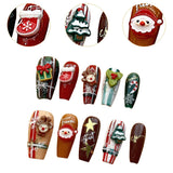 Christmas False Nails Full Cover Festival Holiday Nails Cute for Girls Women S