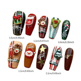 Christmas False Nails Full Cover Festival Holiday Nails Cute for Girls Women S