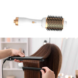 Maxbell Hot Comb 220V Hair Straightening Iron Styling Comb Anti-scalding Dryer Brush white