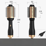 Maxbell Hot Comb 220V Hair Straightening Iron Styling Comb Anti-scalding Dryer Brush black