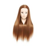 Mannequin Manikin Head 23.6 in for Braid Hair Stylist Beauty School Students Brown